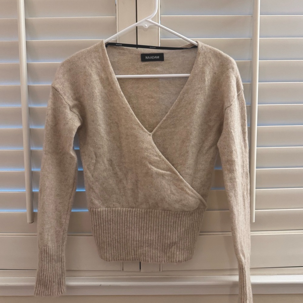 Naadam Cashmere wrap top